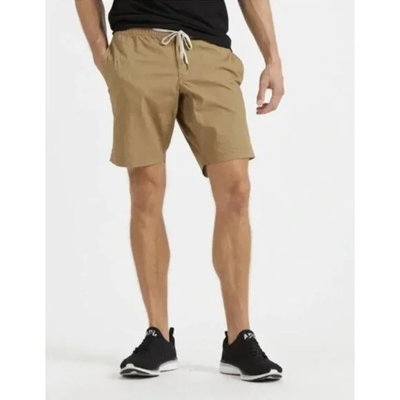 VUORI Ripstop DuraTerra™ Shorts in Khaki Tan Travel Outdoor Sport - Size M - Picture 1 of 13